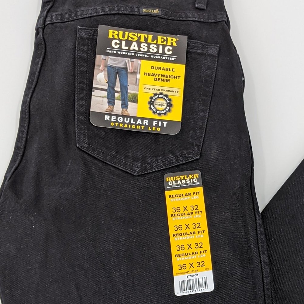 Rustler Classic Straight Leg Jeans 36x32